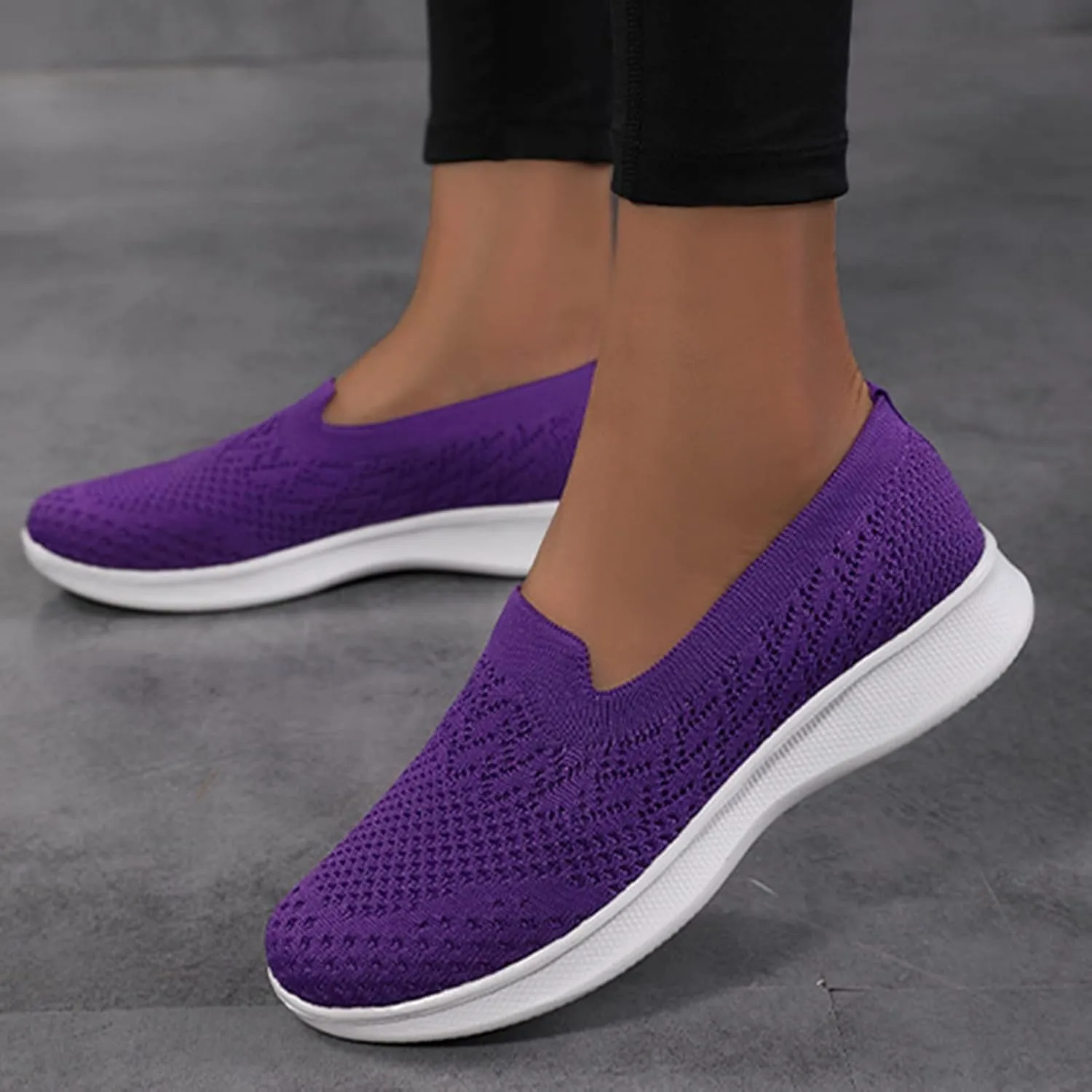 Orthopedic Shoes for Women Sneakers Lightweight Running Casual Shoes for Running Slip on Sneakers Flat Walking Shoes