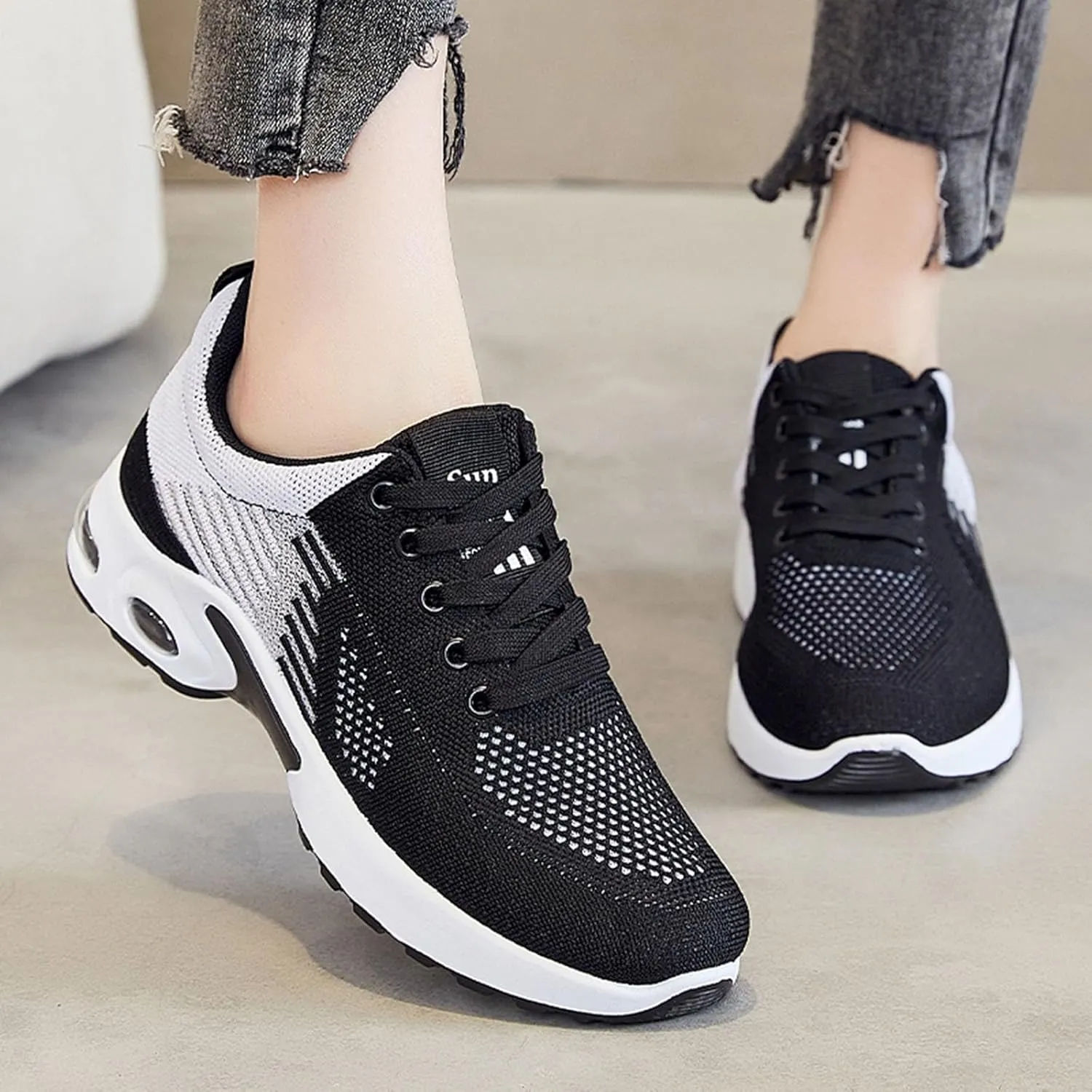 Orthopedic Shoes for Women Wide Width Toe Box Shoes Arch Support Walking Shoes Plantar Fasciitis Tennis Sneakers