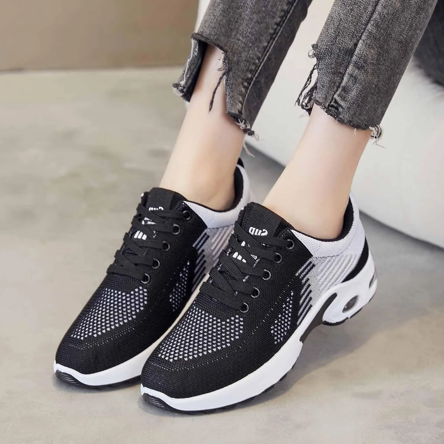 Orthopedic Shoes for Women Wide Width Toe Box Shoes Arch Support Walking Shoes Plantar Fasciitis Tennis Sneakers