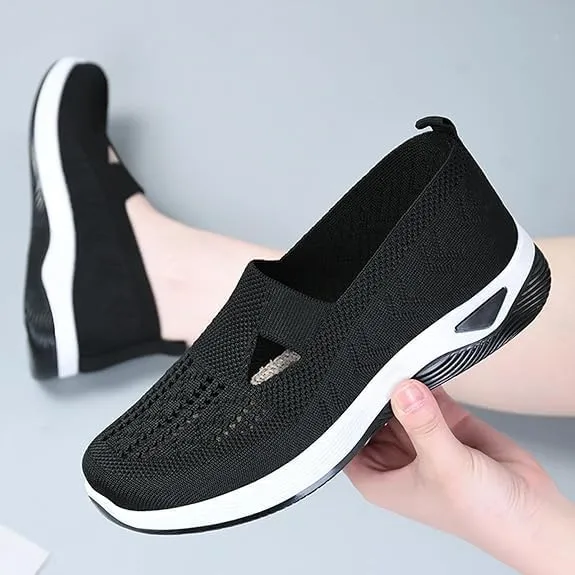 Orthopedic Shoes for Women,Women Wide Width Breathable Walking Comfortable Slip on Sneakers Orthowalk Nurse Shoes Non Slip Food Service Lightweight Sneaker