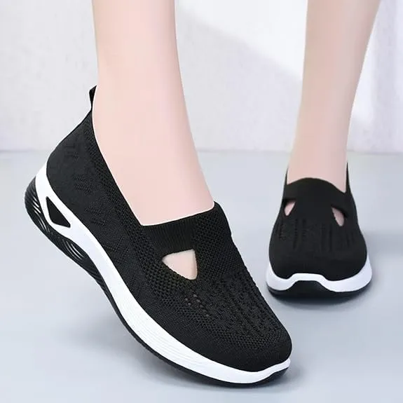 Orthopedic Shoes for Women,Women Wide Width Breathable Walking Comfortable Slip on Sneakers Orthowalk Nurse Shoes Non Slip Food Service Lightweight Sneaker
