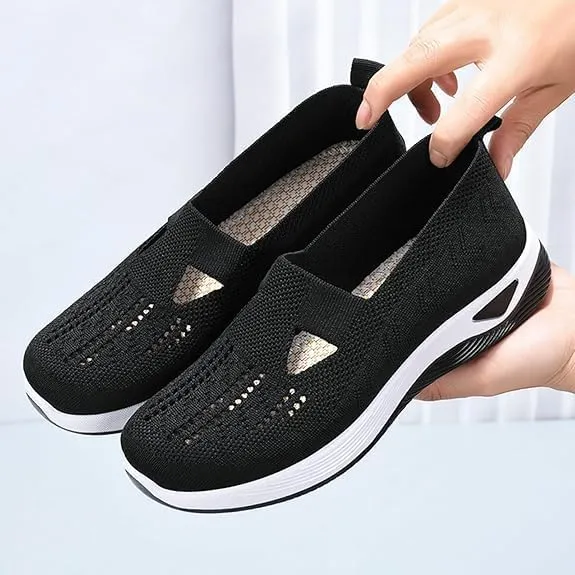 Orthopedic Shoes for Women,Women Wide Width Breathable Walking Comfortable Slip on Sneakers Orthowalk Nurse Shoes Non Slip Food Service Lightweight Sneaker