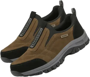 Orthopedic Walking Shoes Hiking Shoes Mens, Men's Comfortable Waterproof Orthopedic Walking Shoe, Slip-On Outdoor Sneakers