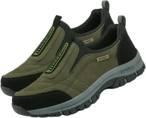 Orthopedic Walking Shoes Hiking Shoes Mens, Men's Comfortable Waterproof Orthopedic Walking Shoe, Slip-On Outdoor Sneakers