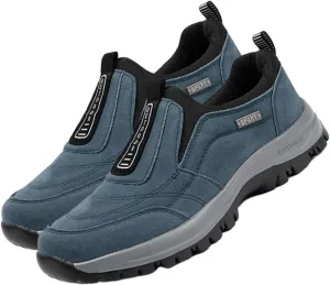 Orthopedic Walking Shoes Hiking Shoes Mens, Men's Comfortable Waterproof Orthopedic Walking Shoe, Slip-On Outdoor Sneakers