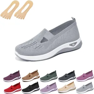 Orthoture Womens Walking Shoes for Balance,Dressy Comfort Mesh Sneakers,Woven Breathable Anti-Skid Soft Shoes