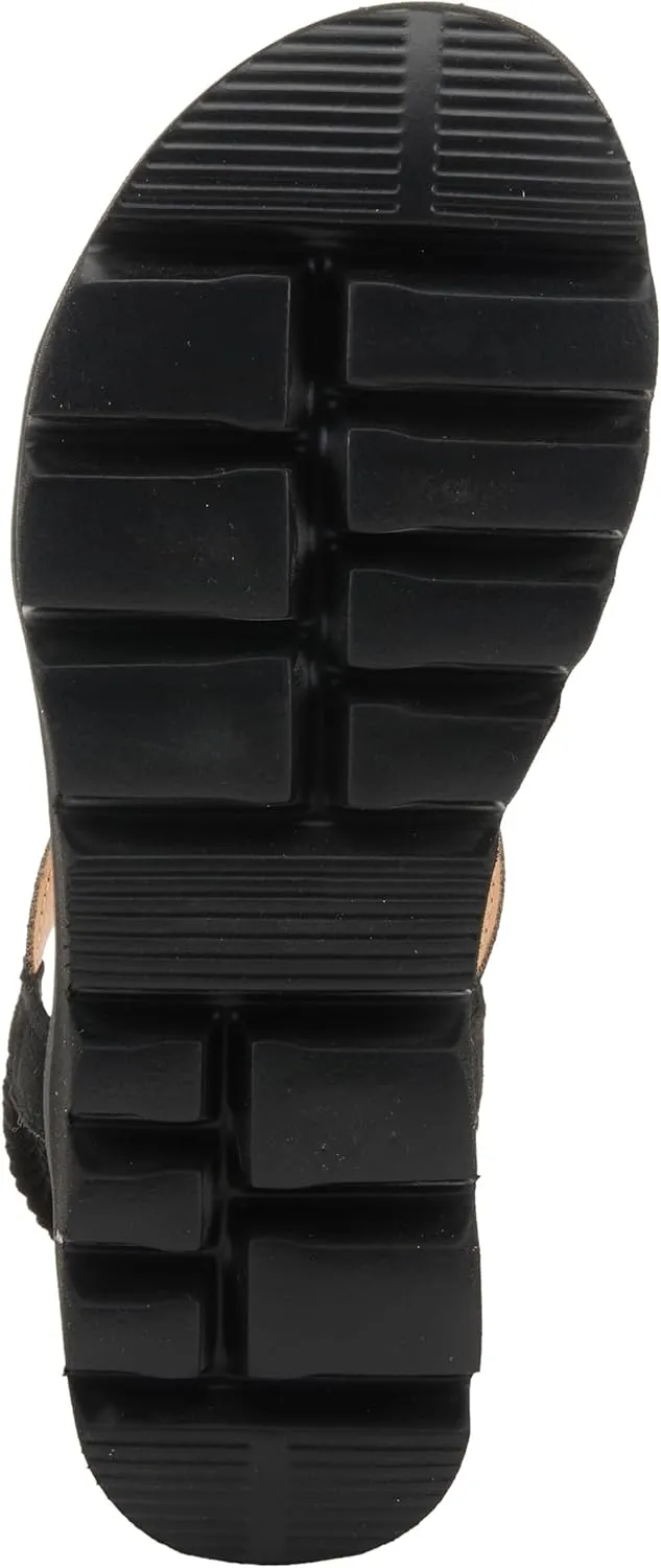 PATRIZIA Women's ZIGGED Zigzag Rhinestone Platform Stretch Back Sandals