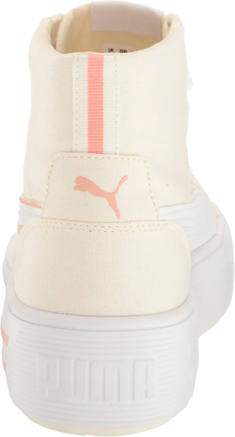 PUMA Women's Kaia 2.0 Mid Shoes, White-ICY Blue-Electric Blush, 11