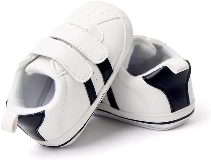 QIETION Baby Boys Girls Oxford Shoes PU Leather Soft Sole Sneakers Anti-Slip Toddler Ankle Boots Infant Walking Shoes