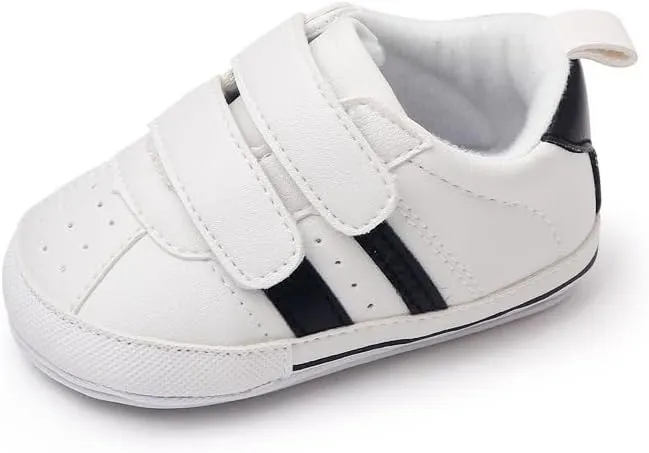 QIETION Baby Boys Girls Oxford Shoes PU Leather Soft Sole Sneakers Anti-Slip Toddler Ankle Boots Infant Walking Shoes