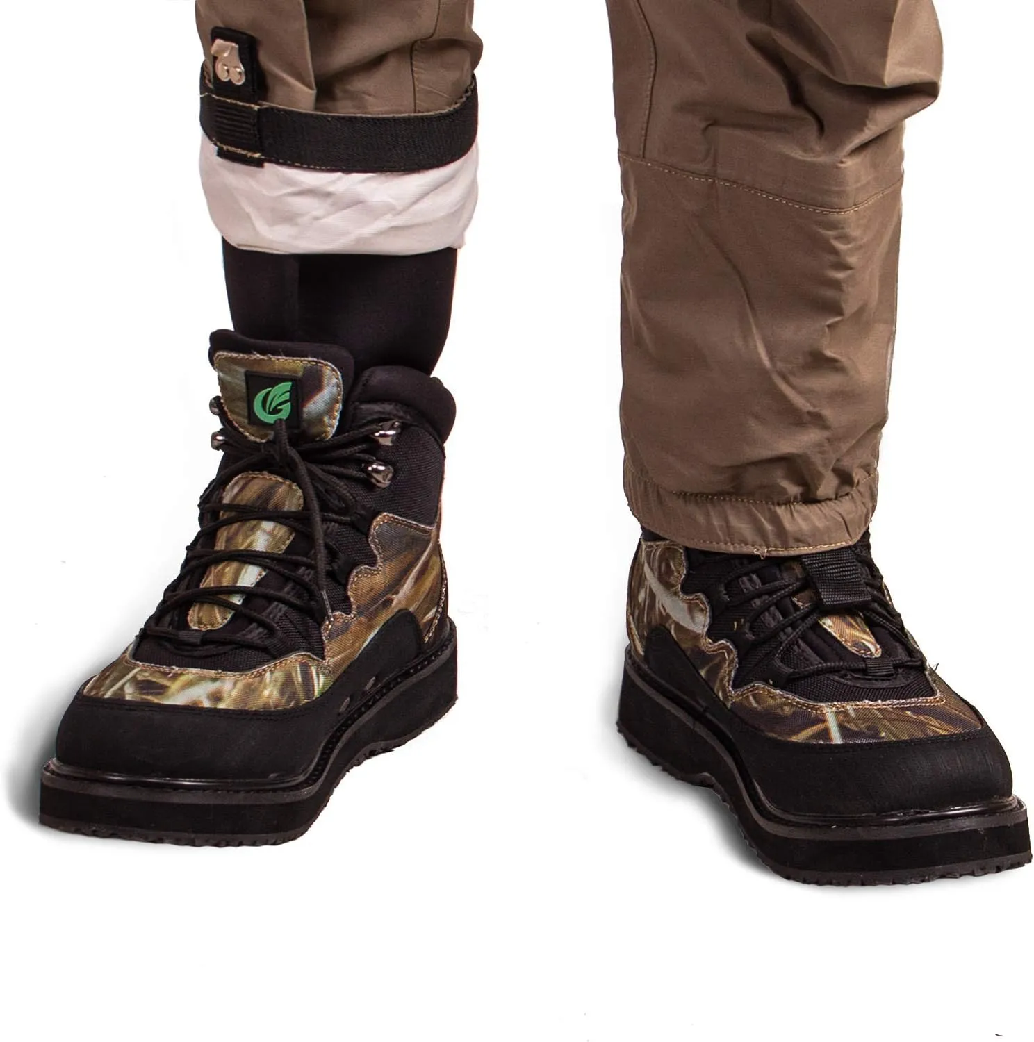 Quick-Dry Wading Boots Camo Pattern with Felt Sole or Rubber Sole