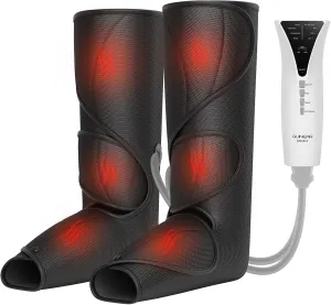 QUINEAR Leg Massager with Heat and Air Compression,Foot and Calf Massager for Circulation and Pain,Compression Boots with 3modes and 3 Intensities,Gift for Dad Mom(FSA or HSA Eligible)