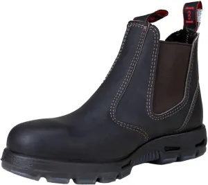 Red Back Boots USBOK Dark Brown Steel Toe Size 5.5 US, 5.5 X-Wide