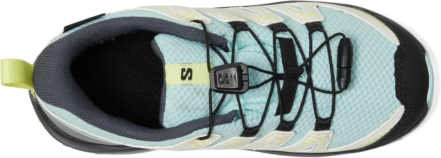Salomon® XA Pro V8 CSWP J Shoes for Kids – Synthetic and Textile Upper, Lining, Footbed – Heel Pull Tab