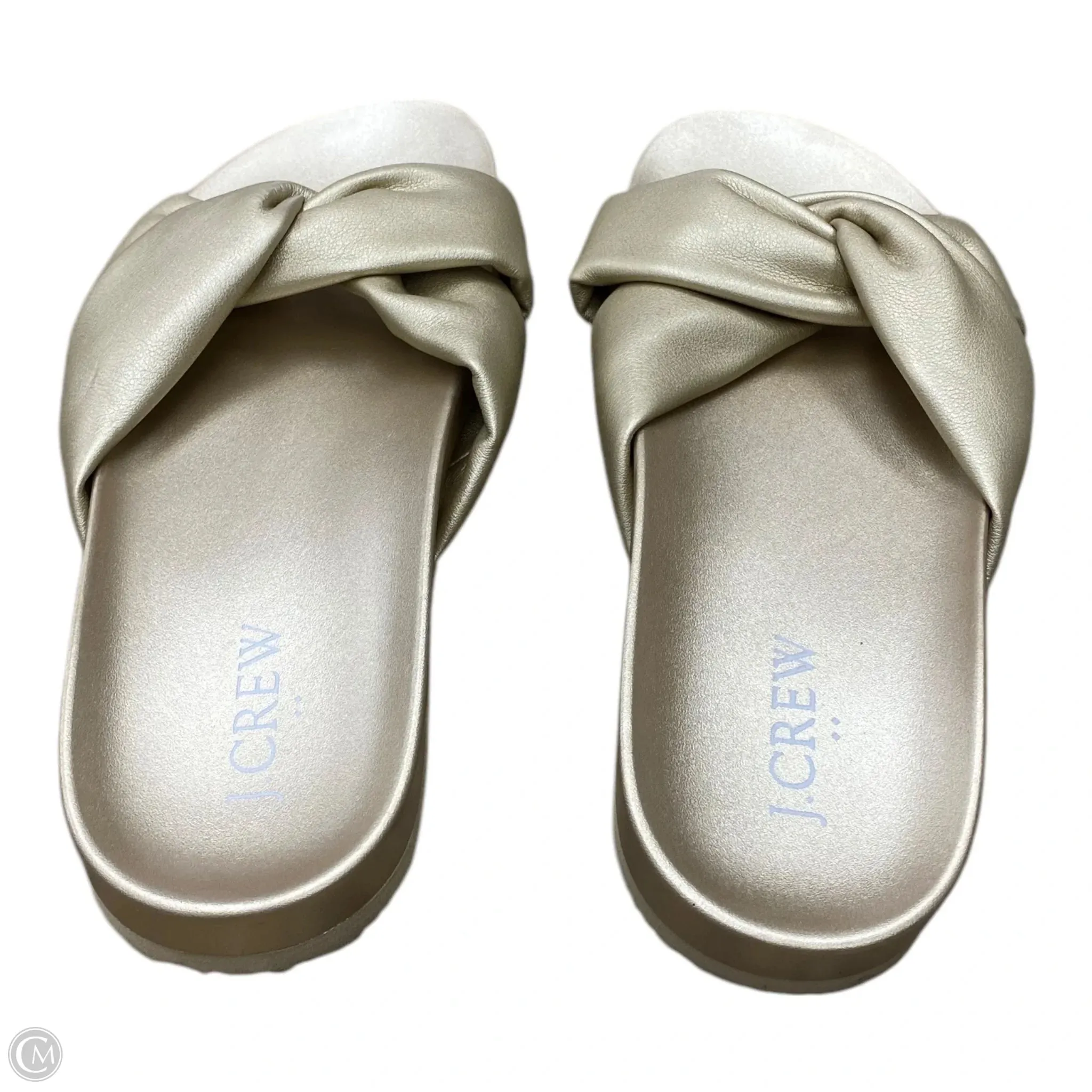 Sandals Flats By J. Crew In Gold, Size: 7