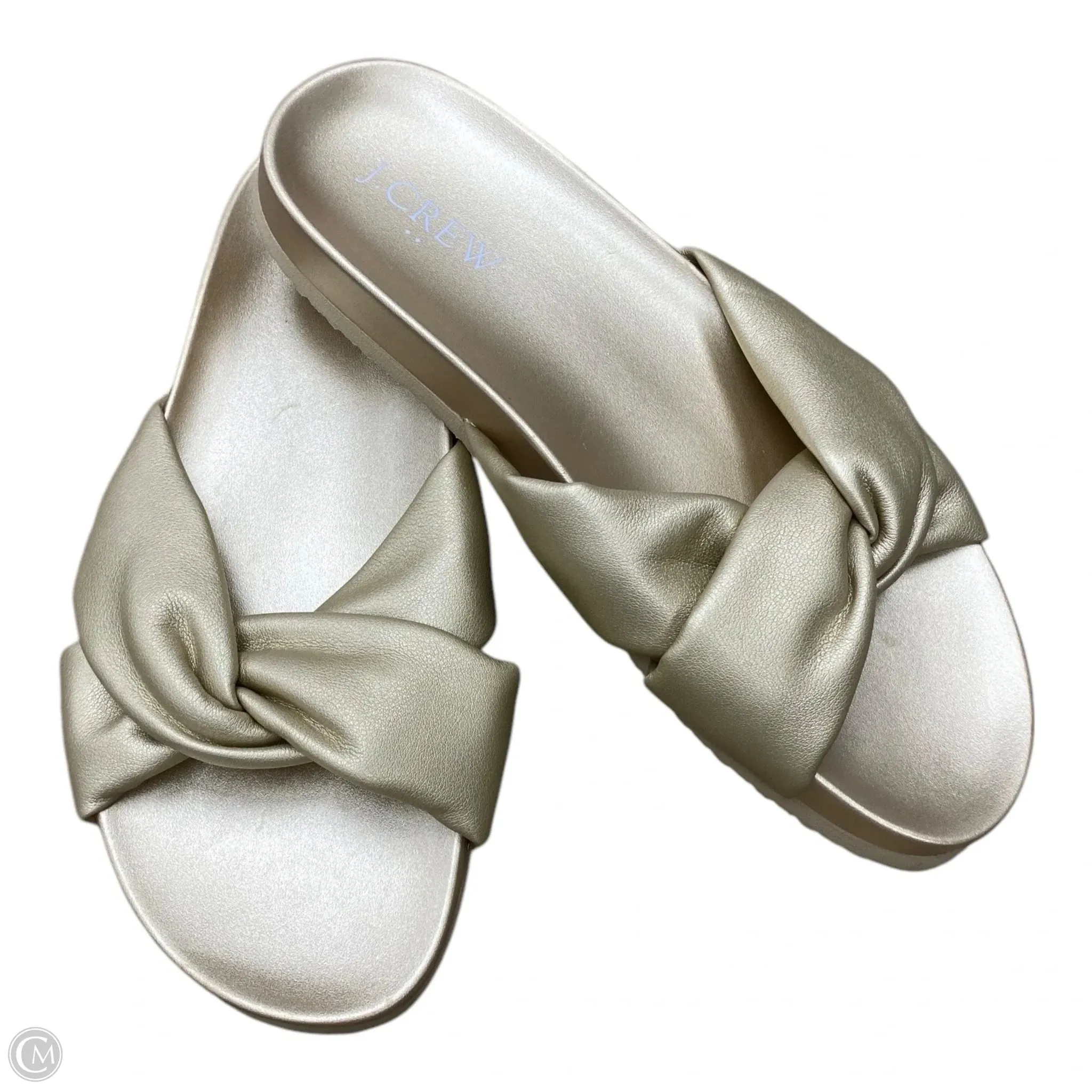 Sandals Flats By J. Crew In Gold, Size: 7