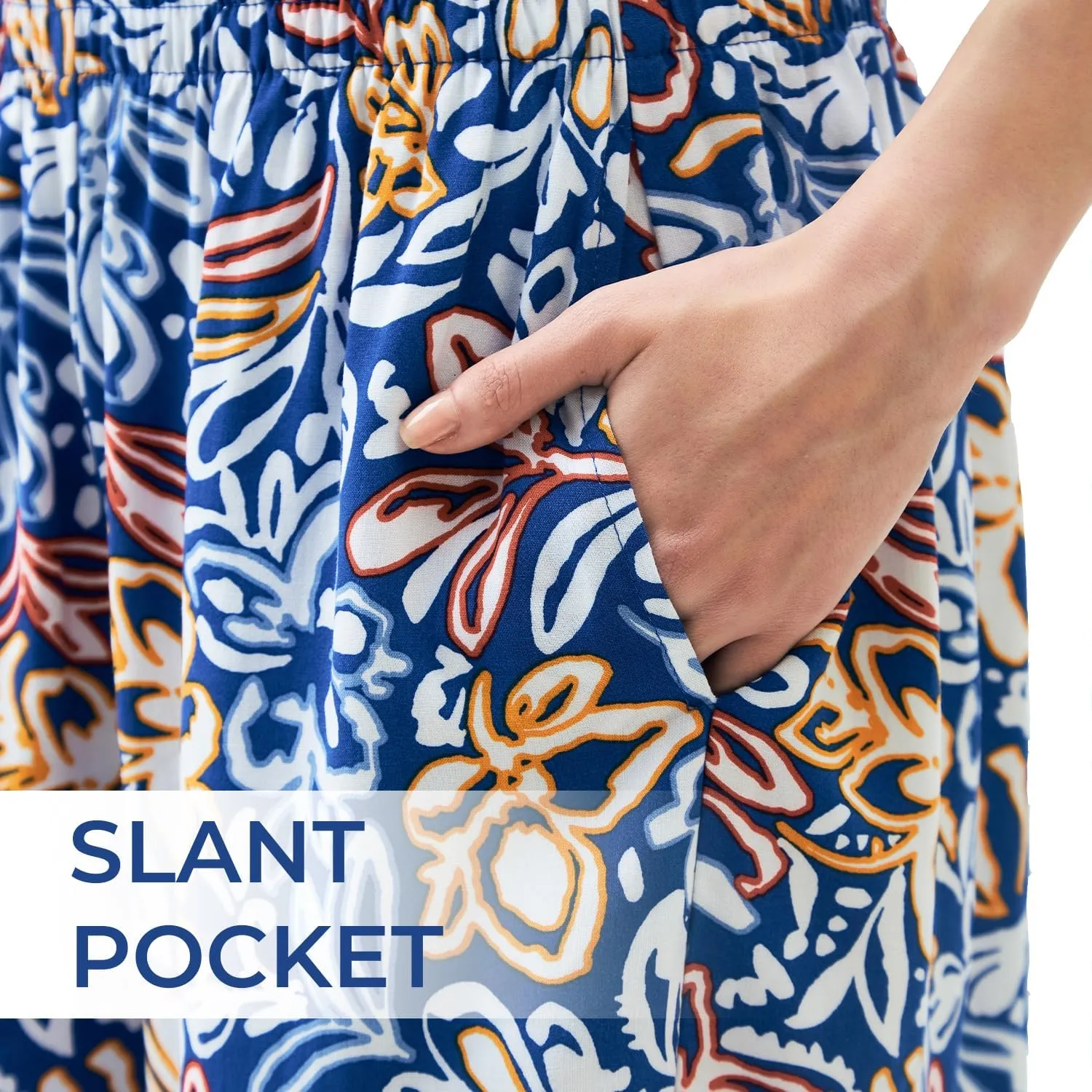 SANDY & SID 2025 Summer Womens Shorts Dressy Elastic Waist Pull On 5 Inch Inseam Pockets High Rise Stretchy Beach Casual Wear