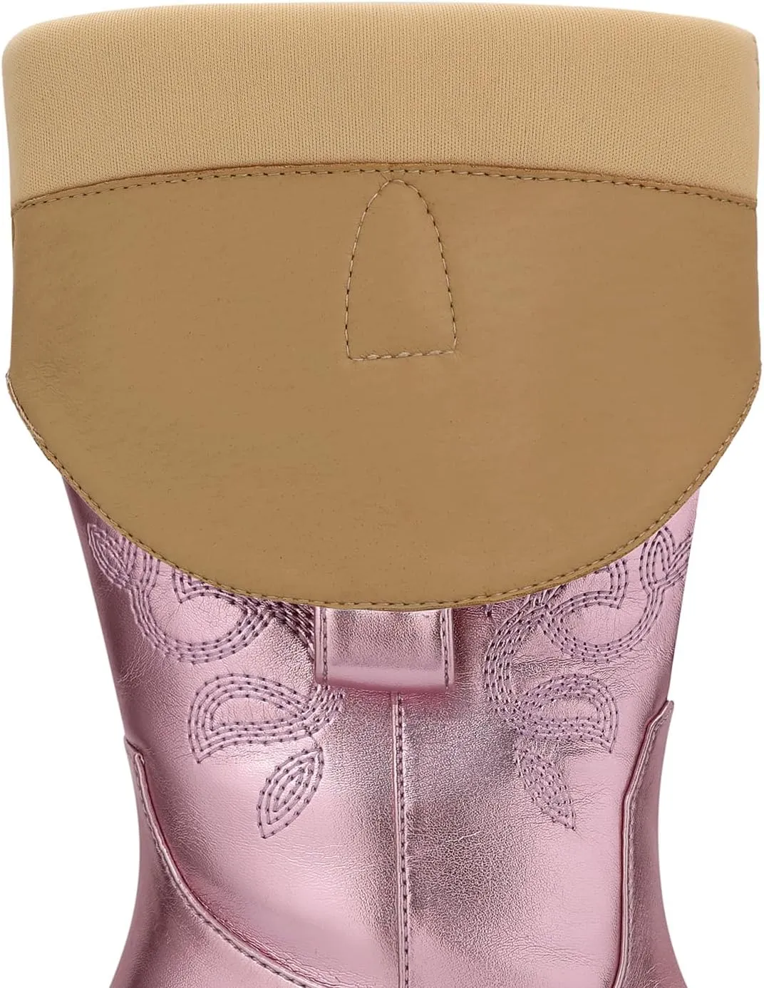SHIBEVER Cowboy Cowgirl Boots for Women: Women's Knee-High Boots Wide Calf Tall Chunky Heel Embroidered Western Botas