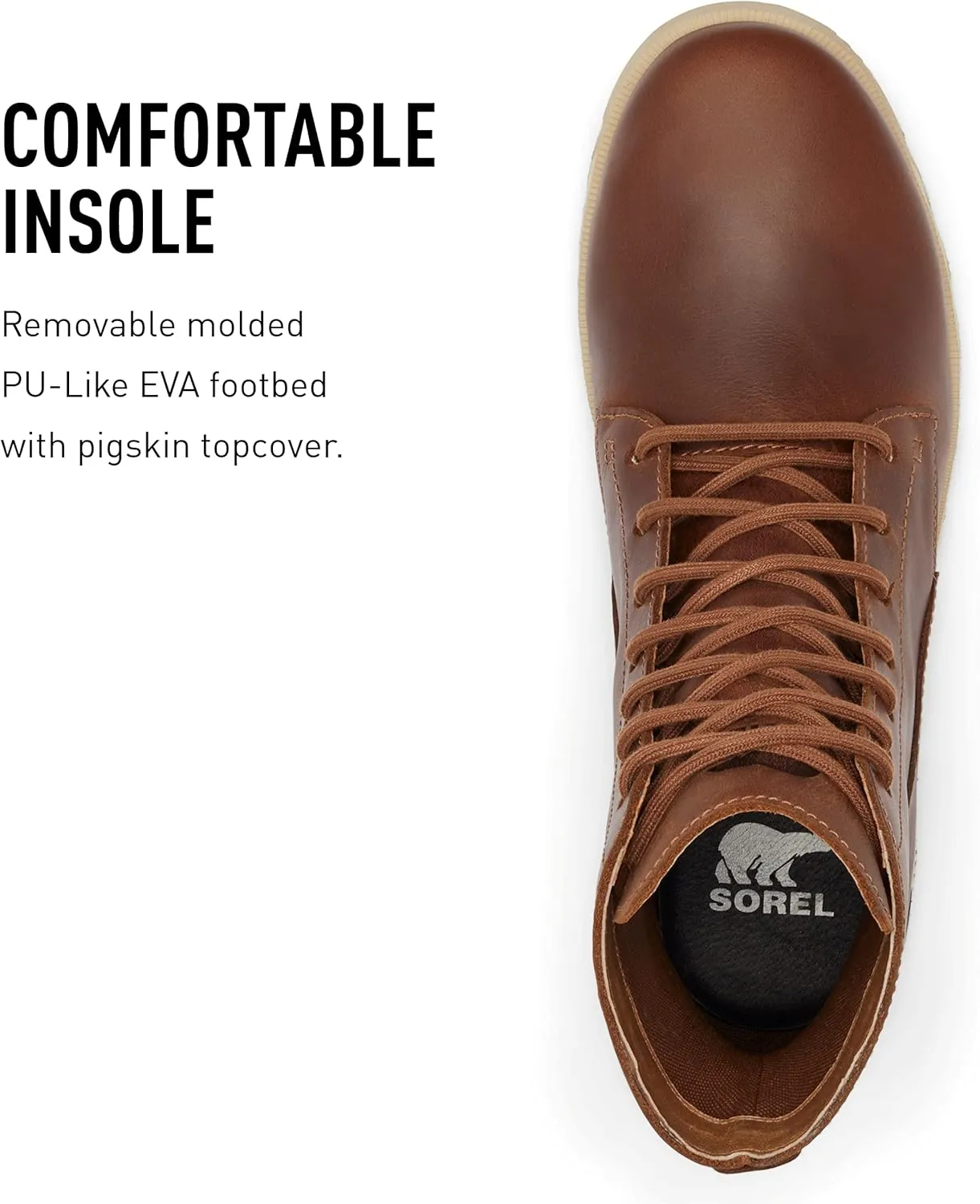 Sorel Men's Kezar Tall WP Boot — Waterproof Leather Rain Boots