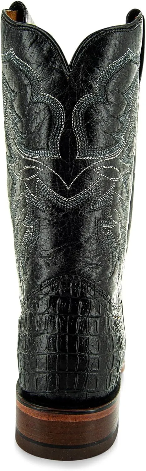 Soto Boots Men's Caiman Belly Print Cowboy Boots H4001