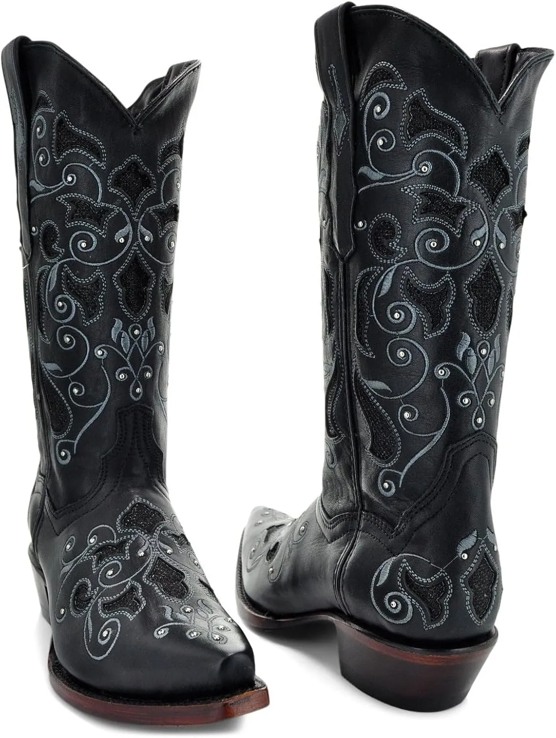 Soto Boots Womens Studded and Inlay Cowgirl Boots M50051