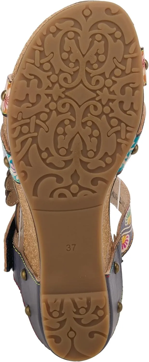 Spring Step L'Artiste Women's Delight Slide Sandals Hook & Loop Straps for Women