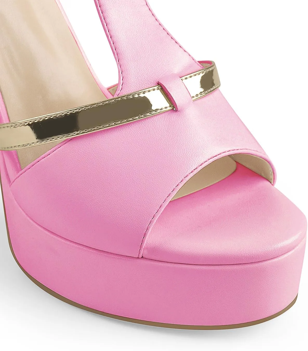 Stiletto High Heel Platform Peep Open Toe Ankle Strap Sandals