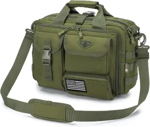 Stypos Tactical Messenger Bag, 14 Inch Tactical Briefcase for Man Military Laptop Bag Messenger Shoulder Bag, Includes a Flag