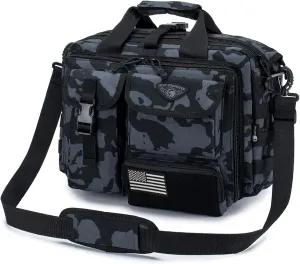 Stypos Tactical Messenger Bag, 14 Inch Tactical Briefcase for Man Military Laptop Bag Messenger Shoulder Bag, Includes a Flag