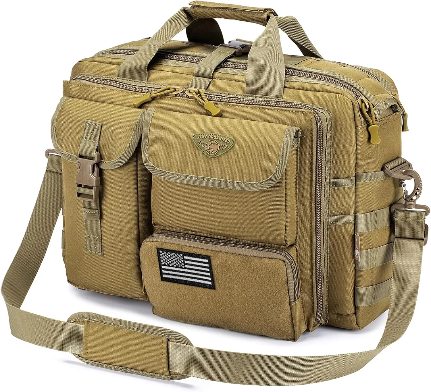 Stypos Tactical Messenger Bag, Tactical Briefcase for Man Military Laptop Bag 15.6/17.3 Inch Messenger Shoulder Bag