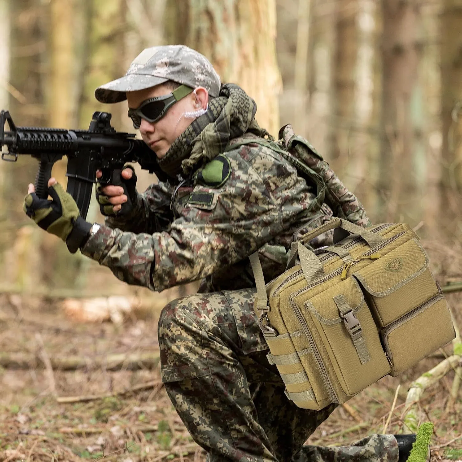 Stypos Tactical Messenger Bag, Tactical Briefcase for Man Military Laptop Bag 15.6/17.3 Inch Messenger Shoulder Bag