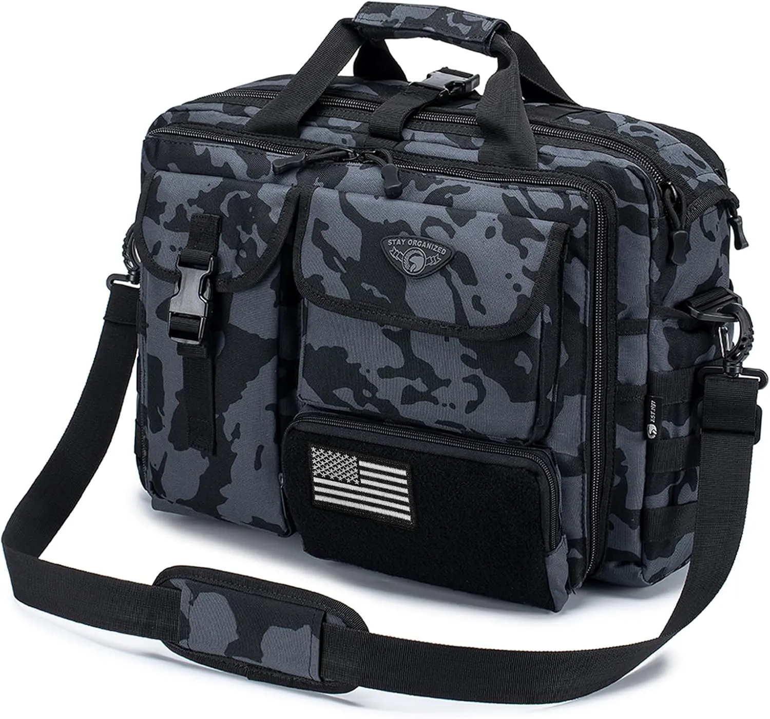 Stypos Tactical Messenger Bag, Tactical Briefcase for Man Military Laptop Bag 15.6/17.3 Inch Messenger Shoulder Bag