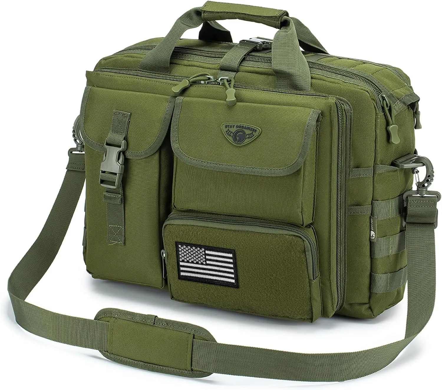 Stypos Tactical Messenger Bag, Tactical Briefcase for Man Military Laptop Bag 15.6/17.3 Inch Messenger Shoulder Bag