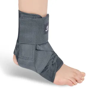 T TIMTAKBO Quick Lace Up Ankle Brace for Women Men, Adjustable Ankle Brace for Sprained Ankle, Ankle Support Brace for Achilles Tendonitis, Sprains, Ankle Wrap for Running, Basketball, Volleyball - M