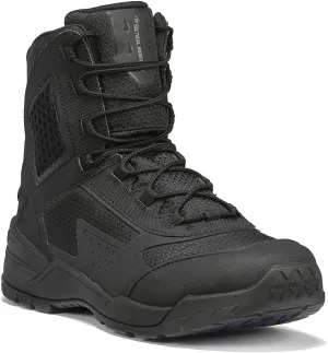 Tactical Research TR1040-T 7 Inch Ultralight Black Tactical Boots for Men - Non-Polishable Leather and Nylon with Slip-Resistant TR HiTRAC Outsole for Police, EMS, and Security