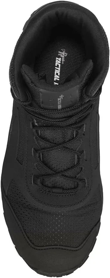 Tactical Research TR1040-T 7 Inch Ultralight Black Tactical Boots for Men - Non-Polishable Leather and Nylon with Slip-Resistant TR HiTRAC Outsole for Police, EMS, and Security