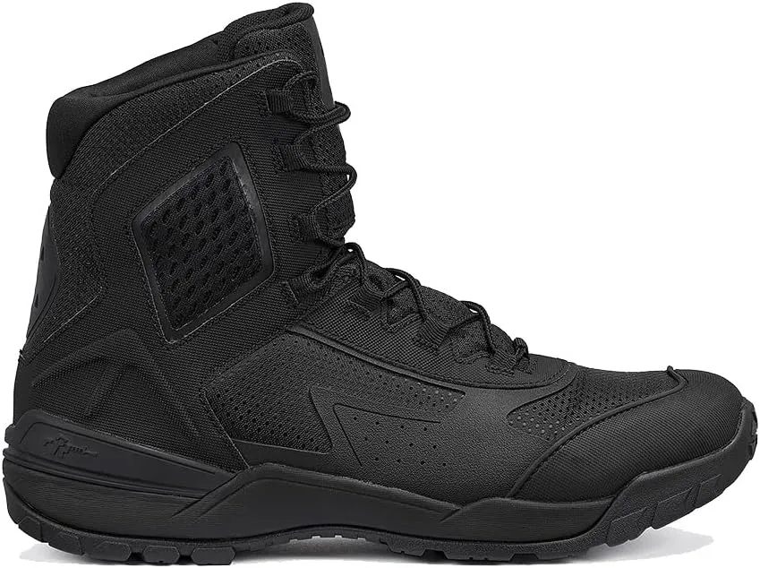 Tactical Research TR1040-T 7 Inch Ultralight Black Tactical Boots for Men - Non-Polishable Leather and Nylon with Slip-Resistant TR HiTRAC Outsole for Police, EMS, and Security