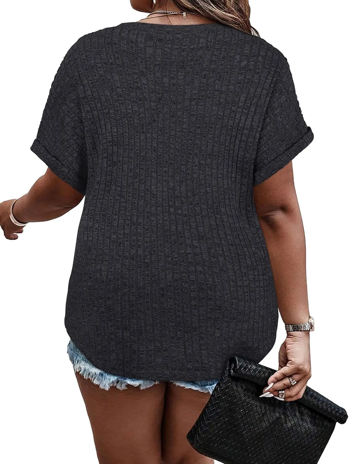 Tanst Sky Womens Plus Size Tops Short Sleeve V Neck Shirts Summer Casual Tunic Blouses XL-5XL