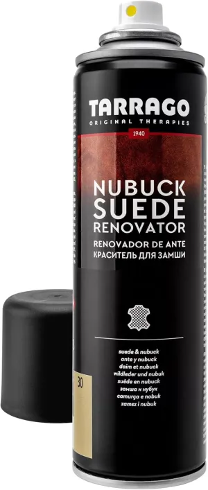 Tarrago Suede Renovator Spray - Revive Footwear Original Color - Great for Suede Shoes, Boots, Jackets, Heels, & More - 250ml