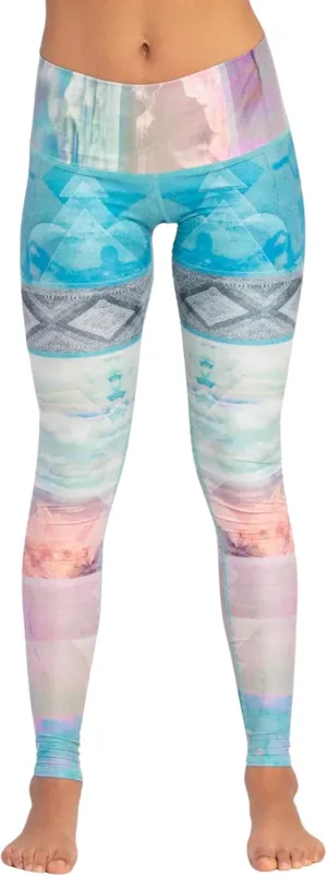 teeki Tarot Magic Hot Pants Leggings for Women, USA Made Sustainable Eco Luxury Activewear Quick Dry - Large