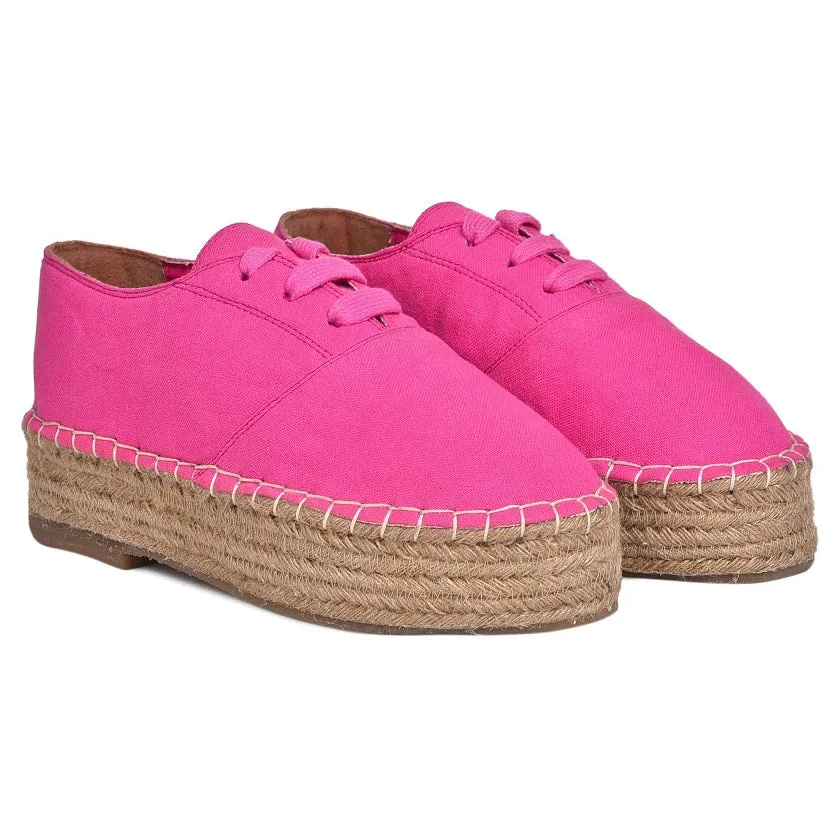 The Branded Havana Lace-ups - Pink Women Shoes