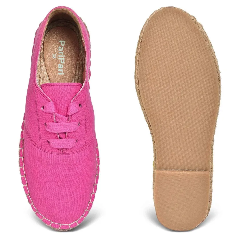 The Branded Havana Lace-ups - Pink Women Shoes