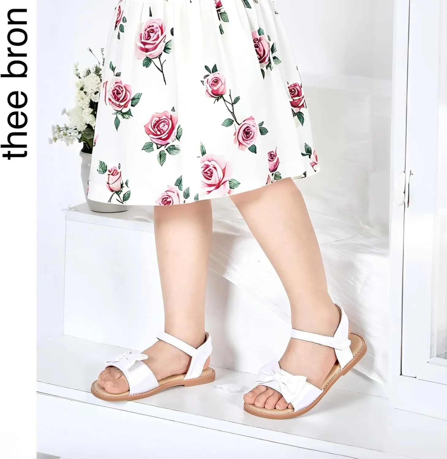 THEE BRON Toddler Girl Dress Sandals Sandalias para Nias
