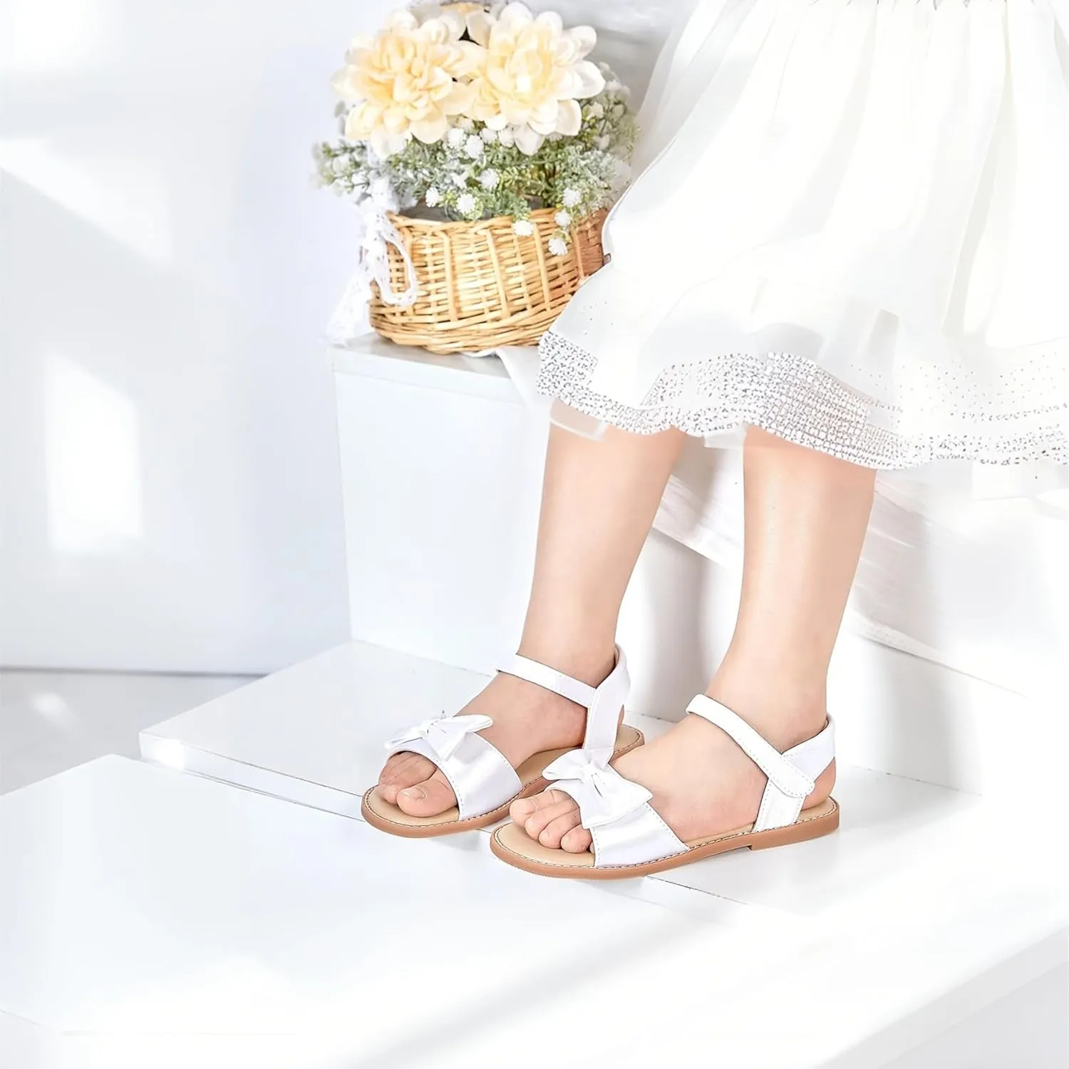 THEE BRON Toddler Girl Dress Sandals Sandalias para Nias