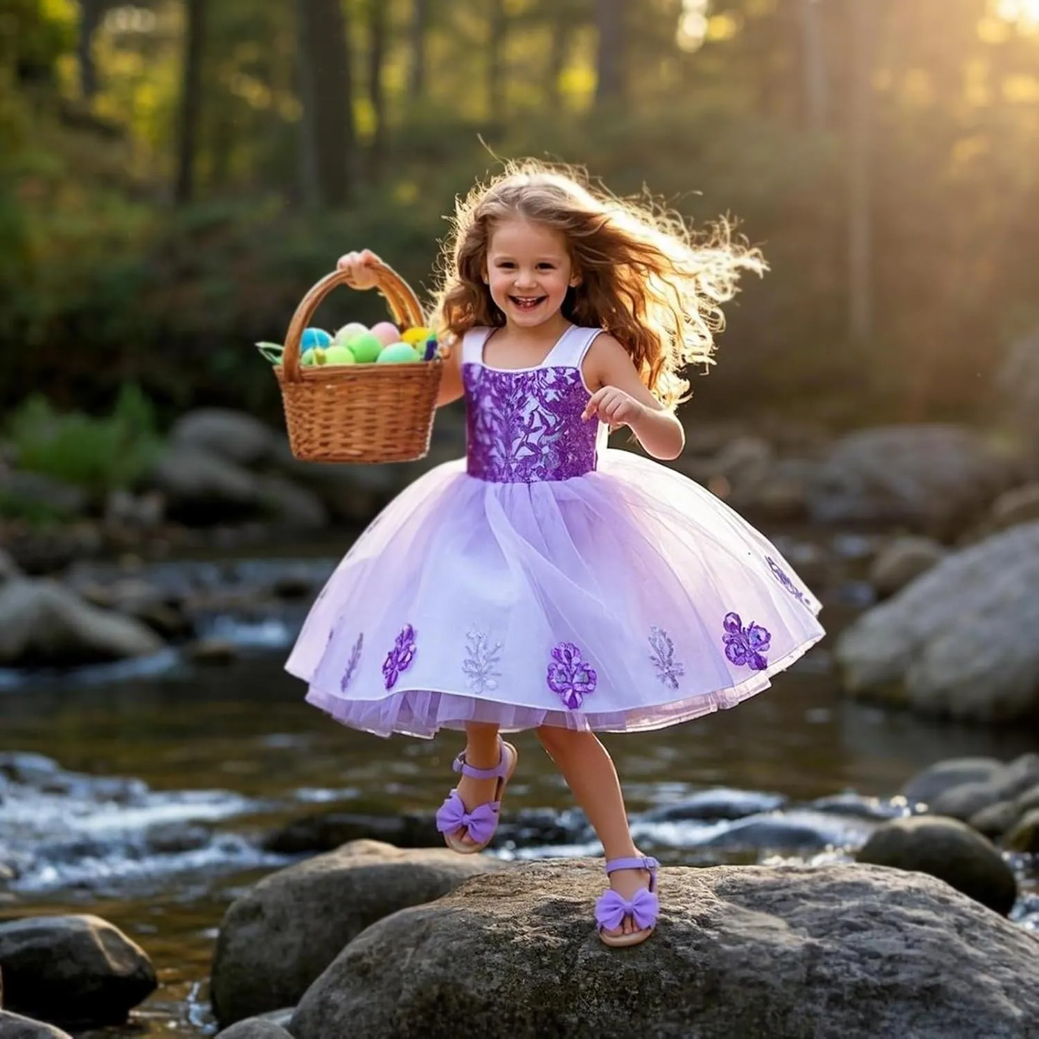 THEE BRON Toddler Girl Dress Sandals Sandalias para Nias