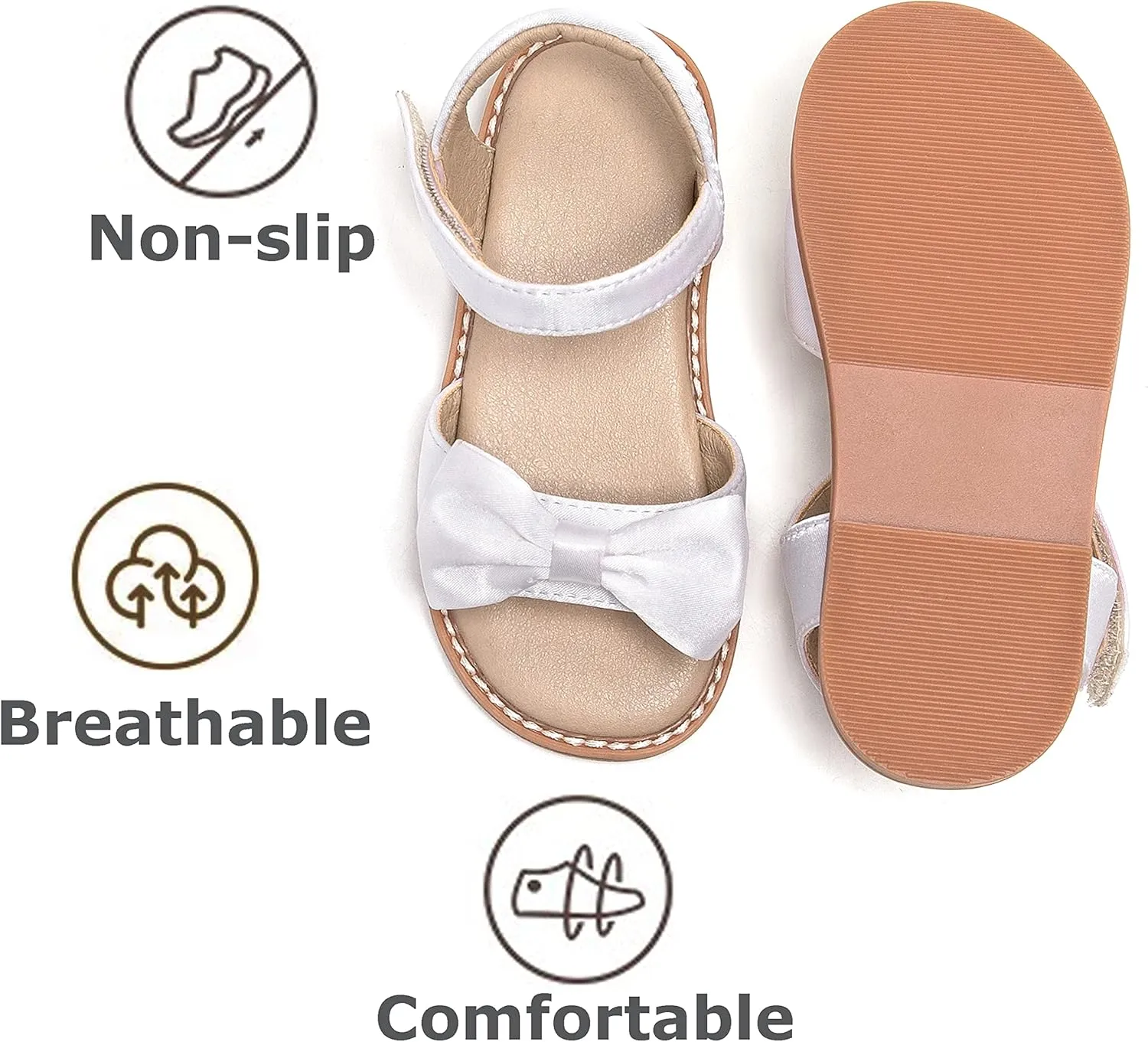 THEE BRON Toddler Girl Dress Sandals Sandalias para Nias