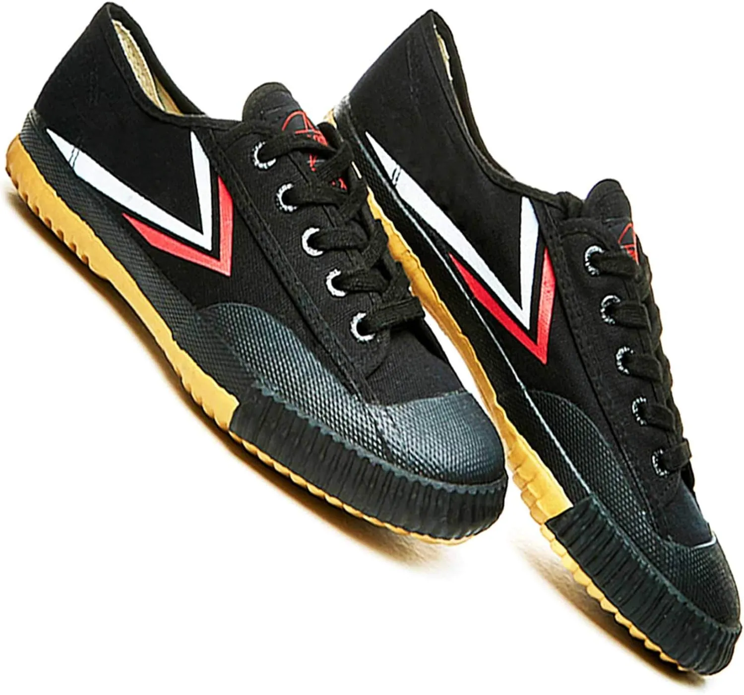 T.O.P ONE Kung Fu Martial Arts Parkour Shoes,Rubber Sole Sneakers-Black 40(Men 8|Women 9.5)