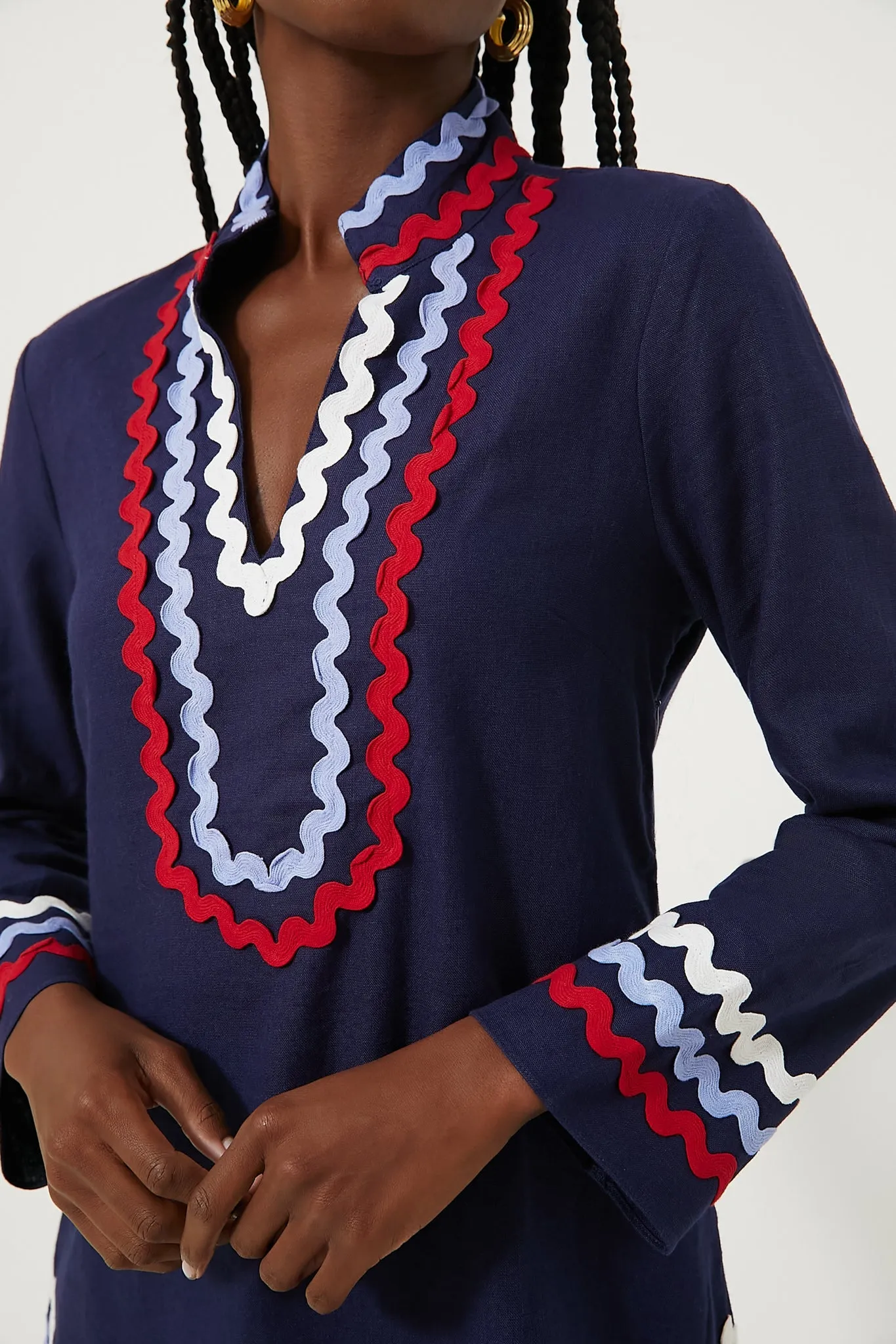 Tunic Sleeve Red Classic Blue Trackable Long White Customer endorsements Navy &