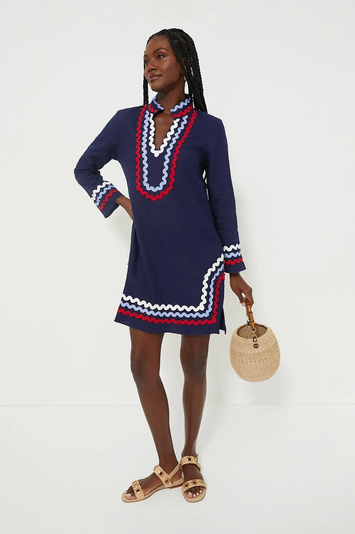Tunic Sleeve Red Classic Blue Trackable Long White Customer endorsements Navy &