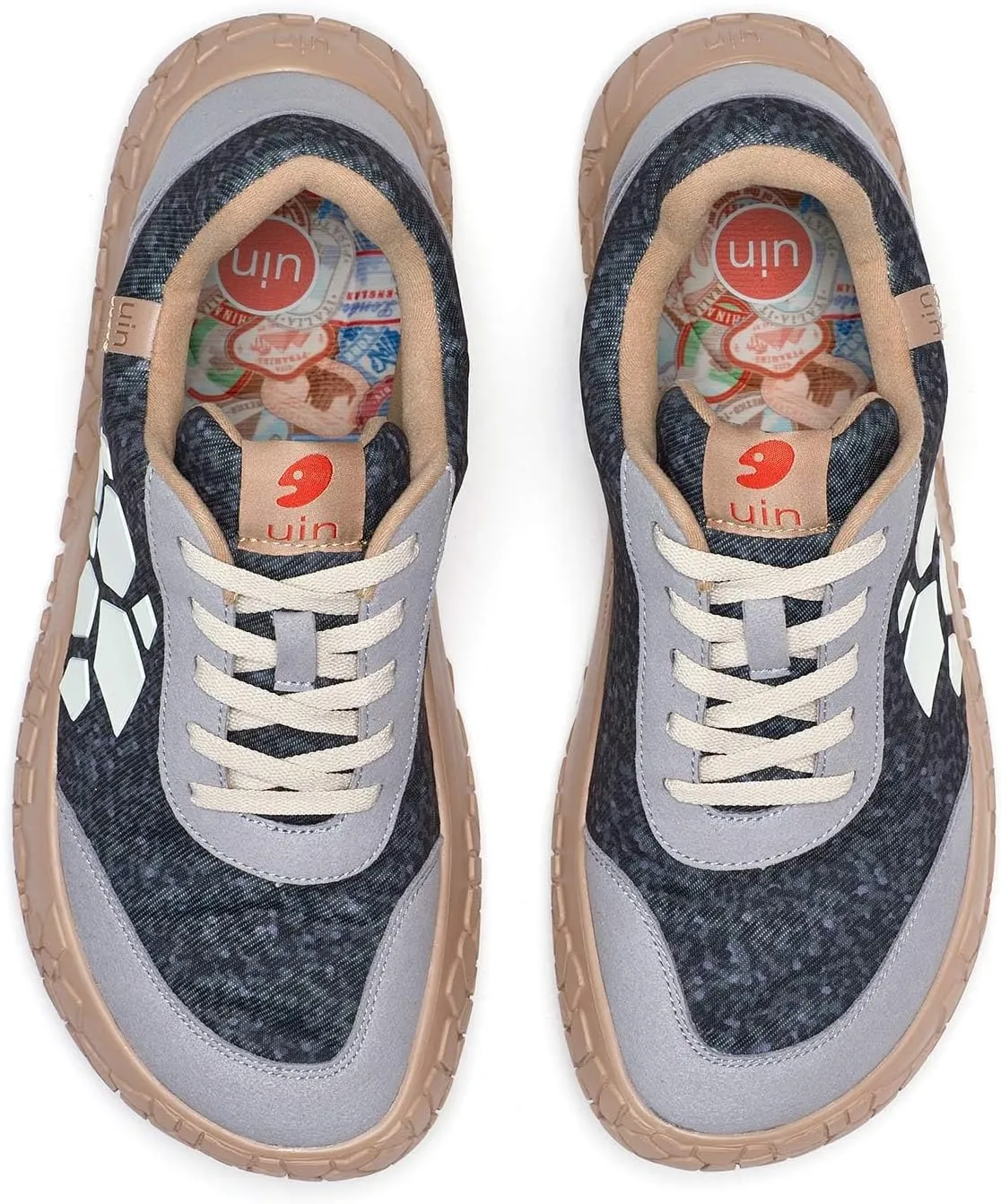 UIN Men's Fashion Sneakers Walking Art Travel Shoes Trencads